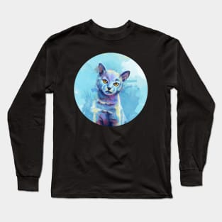 Kingdom of Innocence - Kitten Illustration Long Sleeve T-Shirt